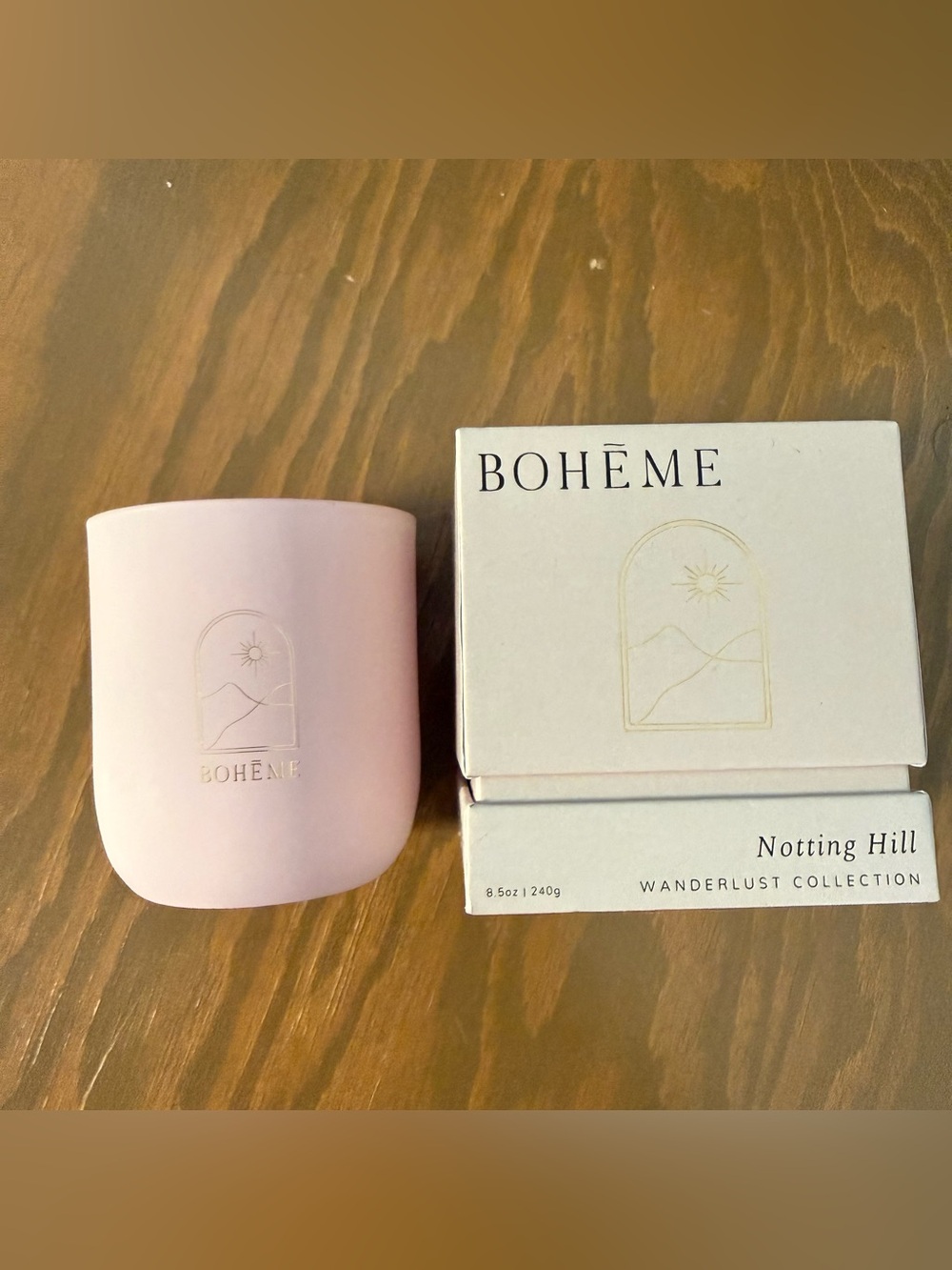 4/$20 EMPTY Bohème Wanderlust Notting Hill Candle Vessel Jar
